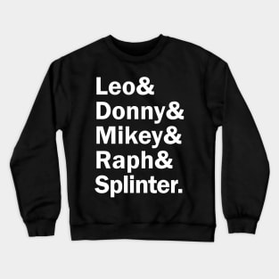 Funny Names x Teenage Mutant Ninja Turtles TMNT (Leo, Donny, Mikey, raph, Splinter) Crewneck Sweatshirt